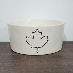 Rae Dunn Ceramic Bowl with Maple Leaf Design